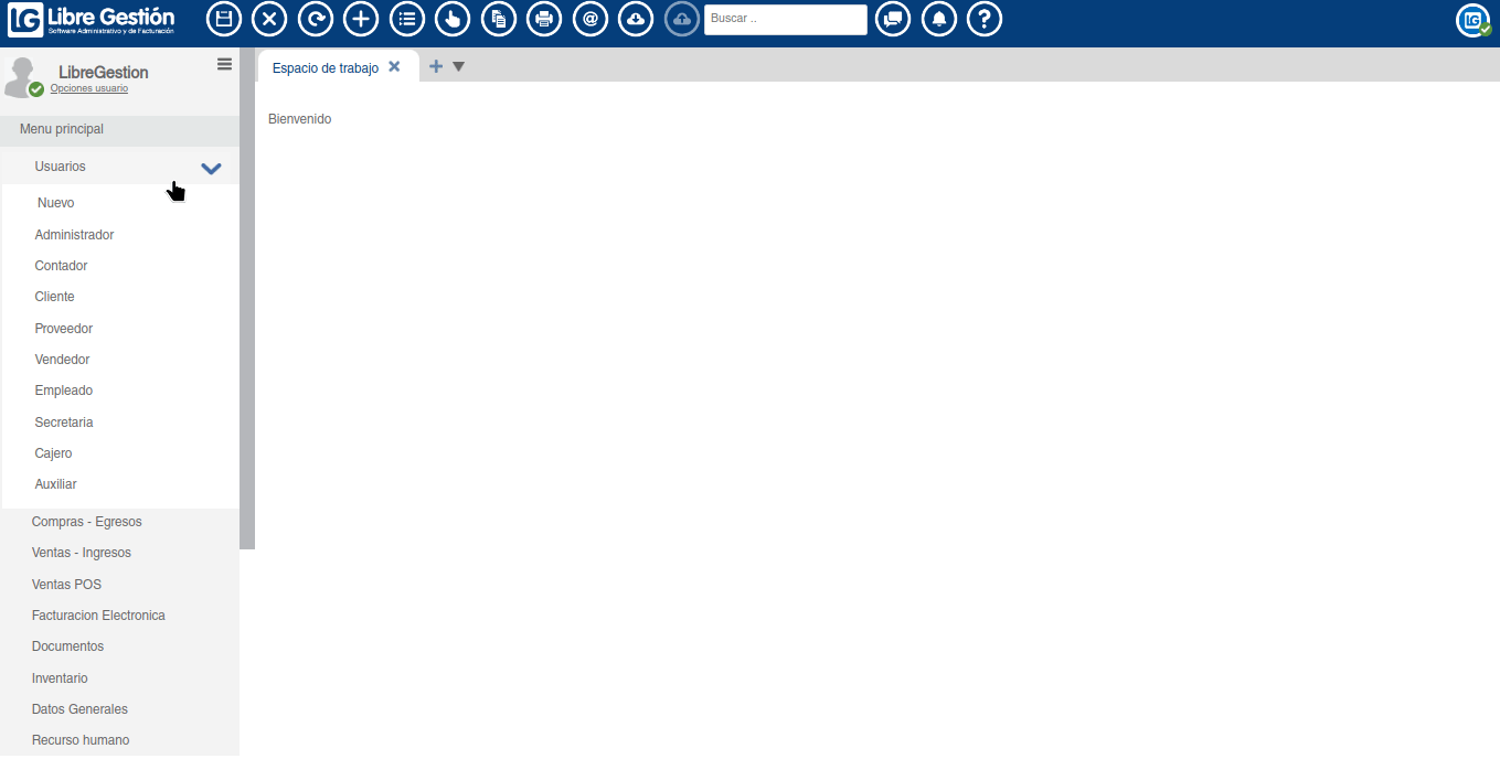 En este gif se muestan los paso para ingresar al usuario cliente.